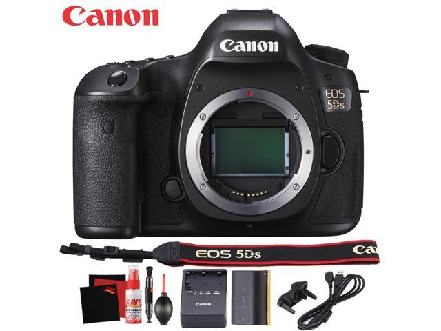 Canon EOS 5DS DSLR Camera (Body Only) International Version - 50 Megapixel - HD Video - Battery - Canon Neck Strap - Starter Accessory Bundle