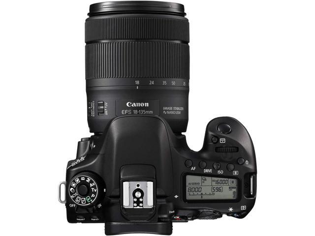 Canon EOS 80D DSLR Camera with 18-135mm is STM Lens + Flexible Tripod + UV Protection Filter + Professional Case + Card Reader - Intl Model