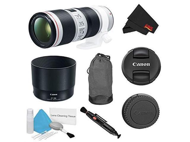 Canon EF 70-200mm f/4L IS II USM Lens Bundle (Intl Model)
