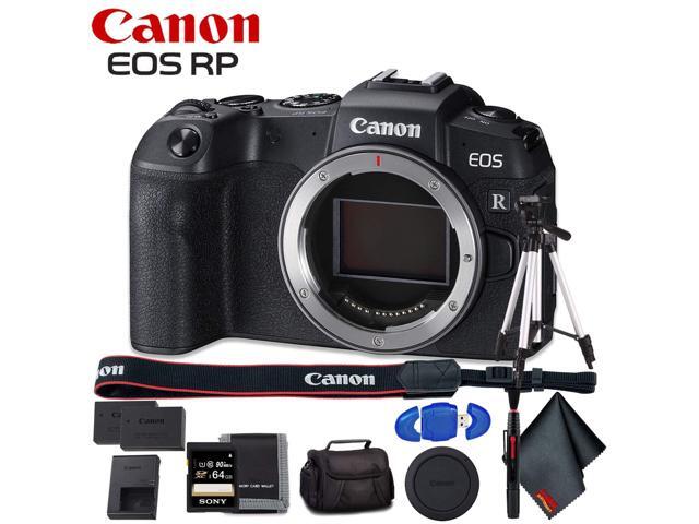 Canon EOS RP Mirrorless Digital Camera (Body Only) - Includes - Extra Battery Pack, Cleaning Kit, Memory Card Kit, Carrying Case + More