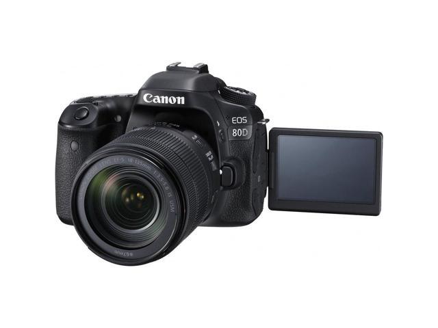 Canon EOS 80D DSLR Camera with 18-135mm Lens Accessory Bundle w/ Cleaning Kit