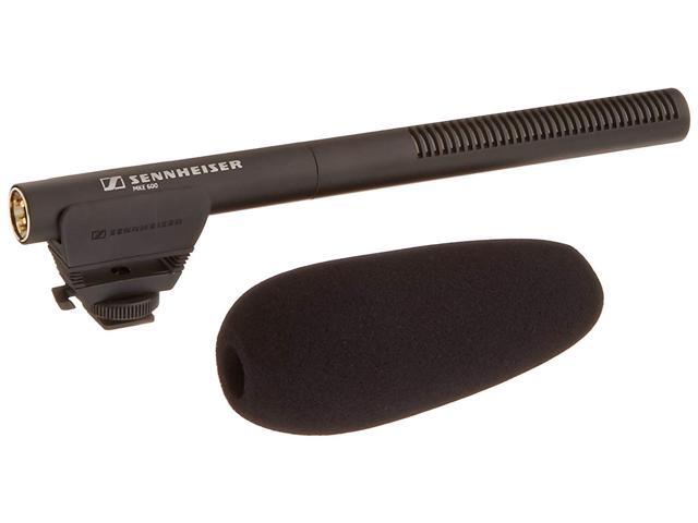 Sennheiser - MKE 600 Camcorder Shotgun Microphone with Carrying Case, Shock Mount, Foam Windscreen - Black - image 9