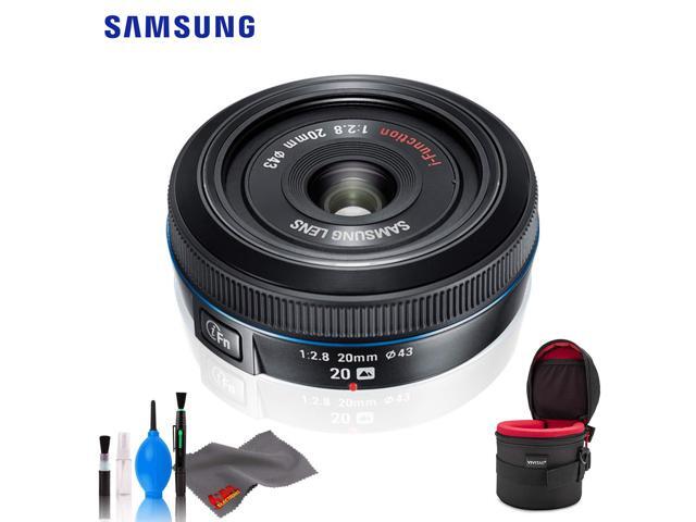 Samsung 20mm F.8 Pancake Lens F/NX (Black) - Standard Bundle