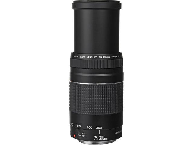 Canon EF 75-300mm f/4-5.6 III Telephoto Zoom Lens 6473A003 + Lens Pen Cleaner + Deluxe Lens Pouch + 58mm 3 Piece Filter Kit + Deluxe Cleaning Kit +...