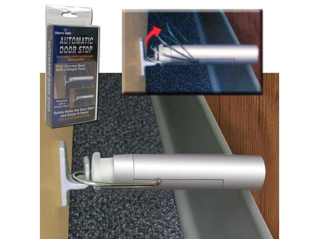 Sierra Tools Fast Installation Automatic Door Stop, Silver