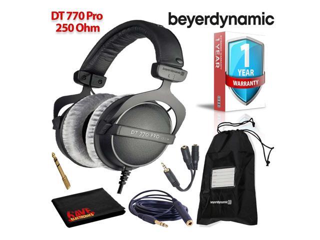 Beyerdynamic DT 770 Pro 250 Ohm Headphones with Splitter and 3-Year Warranty