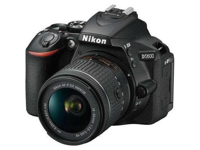 Nikon D5600 DSLR Camera with 18-55mm VR AF-P Lens (Black) 1576 (International Model) + 55mm UV Filter + Deluxe Cleaning Kit + MicroFiber Cloth Bundle