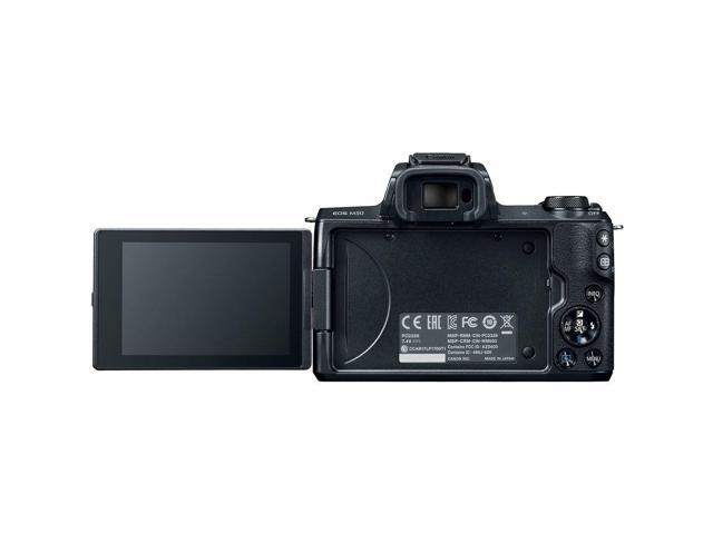 Canon EOS M50 Mirrorless Digital Camera +15-45mm Lens + UV FLD CPL Filter Kit +