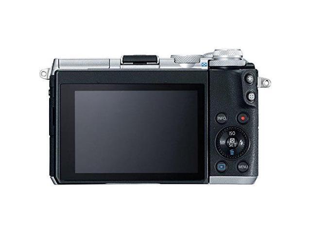 Canon EOS M6 Mirrorless Digital Camera with 15-45mm Lens (Silver) Basic Bundle - Intl Model
