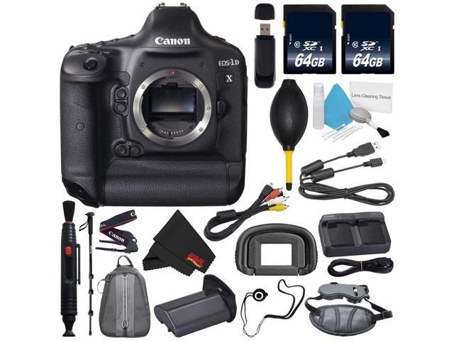 6Ave Canon EOS-1D X DSLR Camera International Version (No Warranty) + Lens Pen Cleaner + Microfiber Cloth + Battery Grip