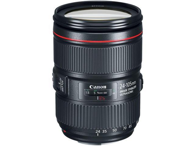 6Ave Canon EF 24-105mm f/4L is II USM Lens 1380C002 (White Box) + 77mm UV Filter + 77mm Macro Close Up Kit + Lens Cleani