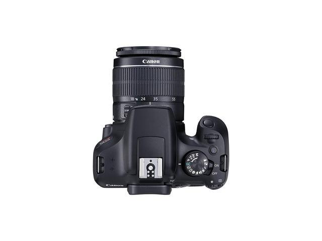 Canon EOS Rebel T6 Digital SLR Camera with EF-S 18-55mm + EF-S 55-250mm STM (Black) Essential Accessory Bundle Package D