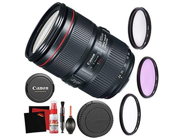 Canon EF 24-105mm f/4L is II USM Lens Accessory Bundle International Model