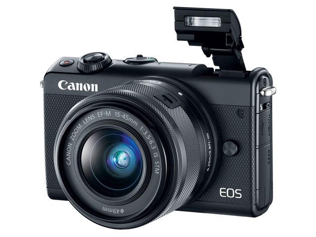 Canon EOS M100 Mirrorless Digital Camera with 15-45mm Lens (Black) 2209C011 International Version - Essential Bundle