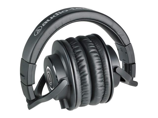 Audio-Technica ATH-M40x Over-Ear Professional Studio Monitor Headphones with 6ave Cleaning Kit, Carrying Case and 1-Year