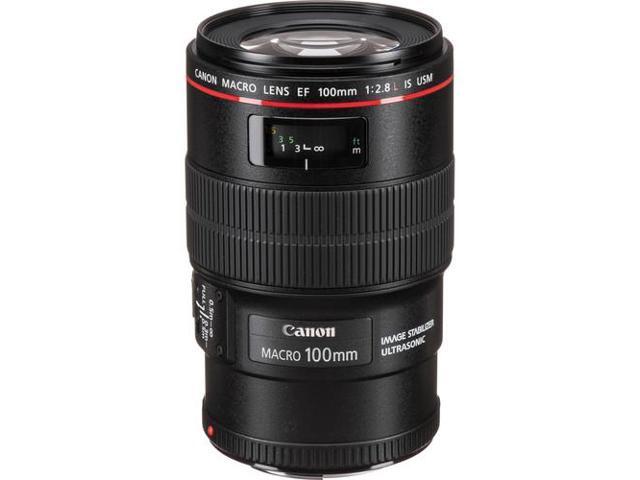 Canon EF 100mm f/2.8L Macro IS USM Lens Bundle with Cleaning Kit, Filter Kits, and Padded Lens Case (Intl Model)
