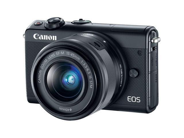 Canon EOS M100 Mirrorless Digital Camera with 15-45mm Lens (Black) 2209C011 International Version - Essential Bundle