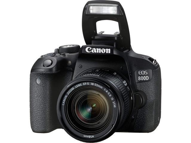 Canon EOS 800D (Rebel T7i) 18-55mm IS STM Lens Bundle SanDisk 32gb SD Card + 3PC Filter Kit + MORE - International