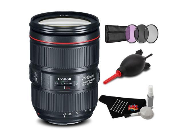 Canon EF 24-105mm f/4L is II USM Lens Accessory Bundle International Model