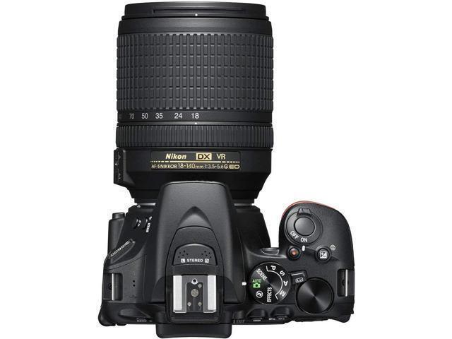 Nikon D5600 DSLR Wi-FI NFC 24.2MP DX CMOS Camera AF-P 18-55mm VR Lens + LED Light kit + UV Protection Lens Filter + Camera Case - (Intl Model)