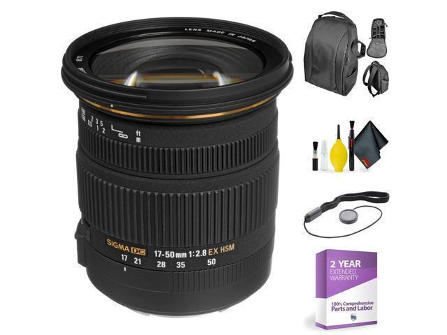 17-50mm f/2.8 EX DC OS HSM Zoom Lens for Canon DSLRs with APS-C Sensors + Deluxe Lens Cleaning Kit (International Model)