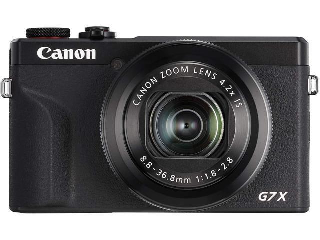 Canon PowerShot Digital Camera [G7 X Mark III] with Wi-Fi & NFC, LCD Screen and 4K Video - Black (Renewed)