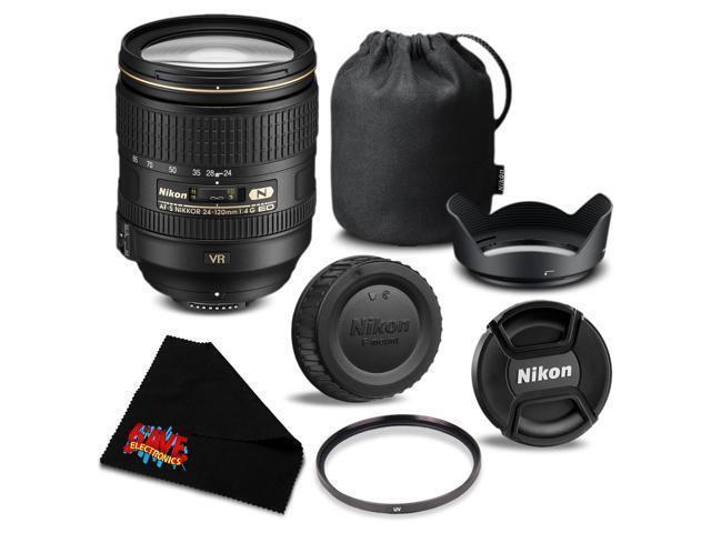 Nikon AF-S NIKKOR 24-120mm f/4G ED VR Lens 2193 Essential Bundle- International Version (No Warranty)