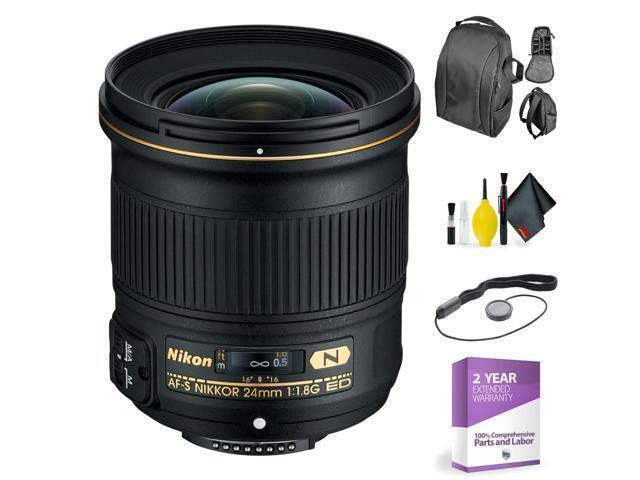 Nikon AF-S NIKKOR 24mm f/1.8G ED Lens + Deluxe Lens Cleaning Kit (International Model)