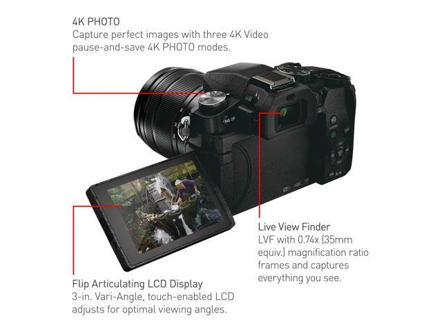 PANASONIC LUMIX G85 4K Digital Camera, 12-60mm Power O. I.S. Lens, 16 Megapixel Mirrorless Camera, 5 Axis In-Body Dual Image Stabilization, 3-Inch...