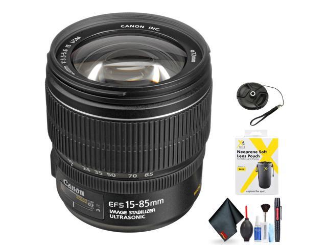 Canon EF-S 15-85mm f/3.5-5.6 is USM Lens for Canon EF-S Mount + Accessories (International Model with 2 Year Warranty)