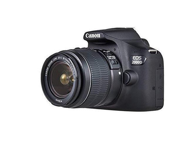 Canon EOS 2000D / Rebel T7 24.1MP CMOS 1080p DSLR Camera + EF-S 18-55mm f/3.5-5.6 Lens (Intl Model)