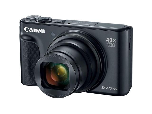 Canon PowerShot SX740 HS Digital Camera (Black) (International Model) with Extra Accessory Bundle