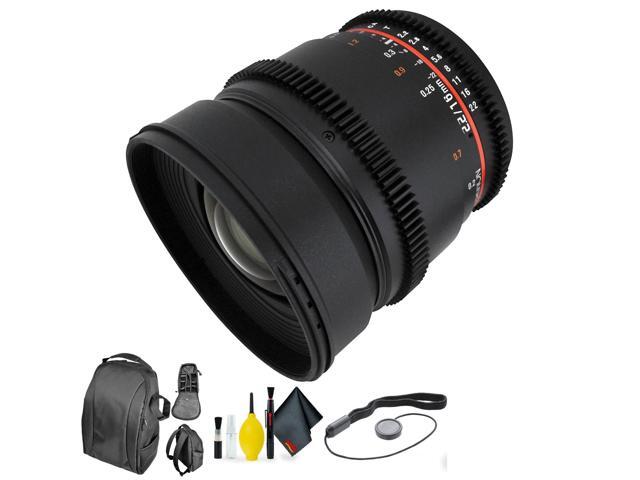 ROKINON 16MM T/2.2 Wide Lens Nikon + Deluxe Lens Cleaning Kit