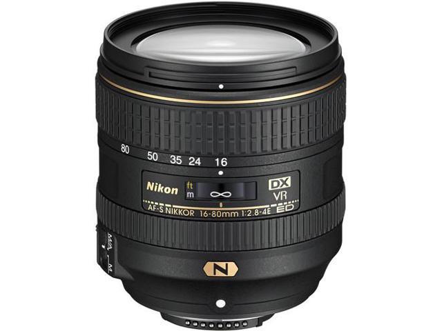 Nikon AF-S DX NIKKOR 16-80mm f/2.8-4E ED VR Lens with Cleaning Kit and Filter Kit (Renewed)