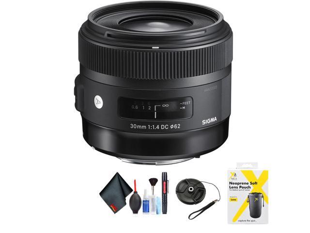 Sigma 30mm f/1.4 DC HSM Art Lens for Nikon for Nikon F Mount + Accessories (International Model with 2 Year Warranty)