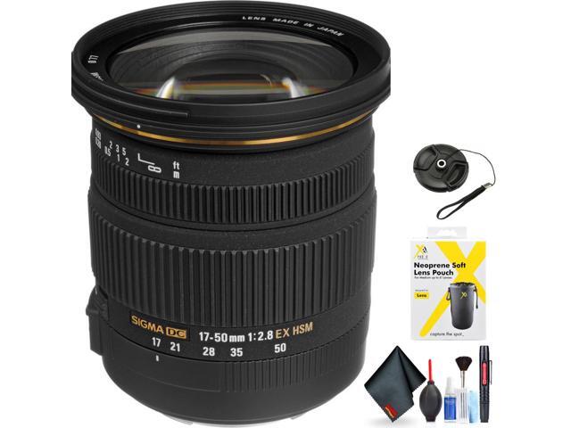 Sigma 17-50mm f/2.8 EX DC OS HSM Zoom Lens for Canon DSLRs with APS-C Sensors for Canon EF Mount + Accessories (Internat