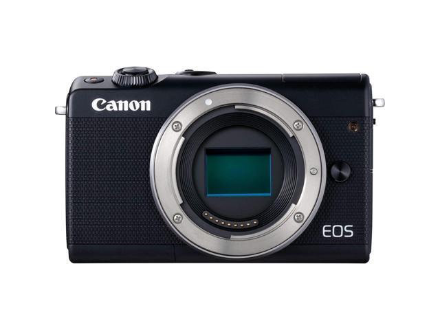 Canon EOS M100 Mirrorless Digital Camera International Model (White) (Body, Black) (Kit Box)