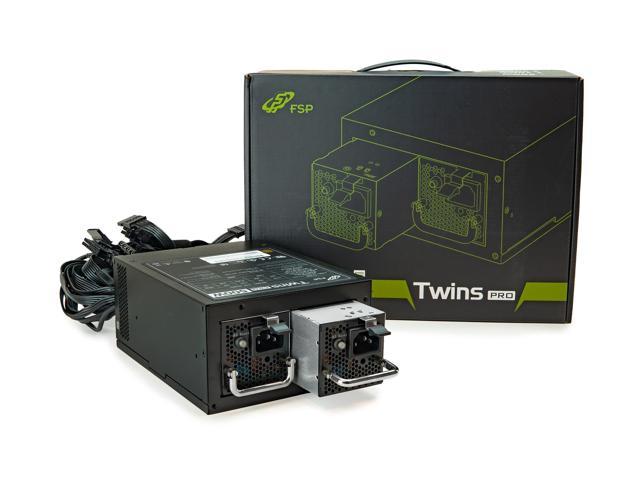 FSP Twins Pro ATX PS2 1+1 Dual Module 500W Efficiency Greater than 90% Hot-swappable Redundant Digital Power Supply with Guardian Monitor Software.