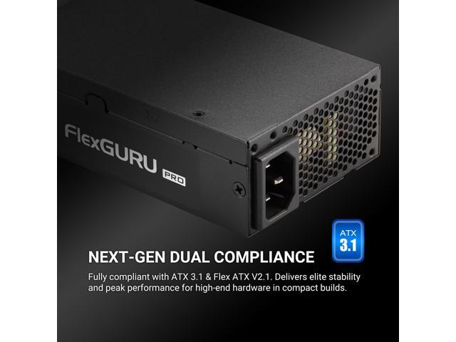 FSP FlexGURU PRO Power Supply, Flex ATX 650W, 80 Plus Platinum, 5 Year Warranty (FSP650-50FUB)