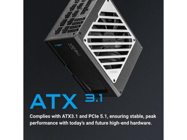 FSP MEGA TI 1650W Power Supply, 80 Plus & Cybenetics Titanium, Lambda A++, ATX3.1 & PCIe 5.1 (12V-2x6), Full Modular (MEGA-1650W)