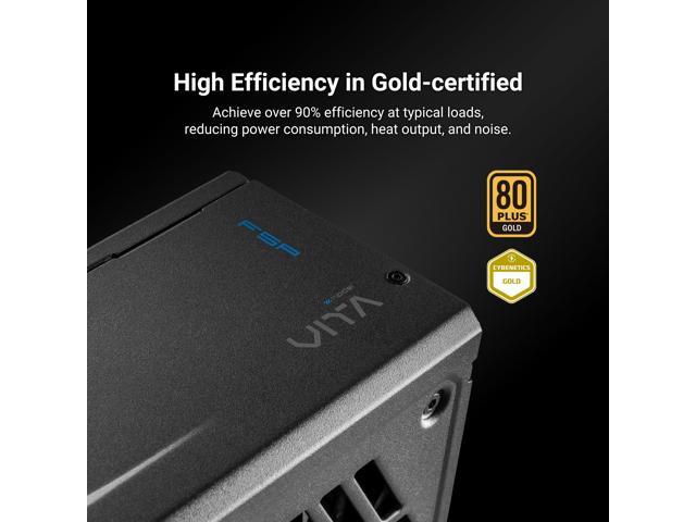 FSP VITA GM 850W Power Supply, 80 Plus Gold, ATX 3.1 PCIe 5.1 Full Modular, 10 Year Warranty (VITA-850GM)