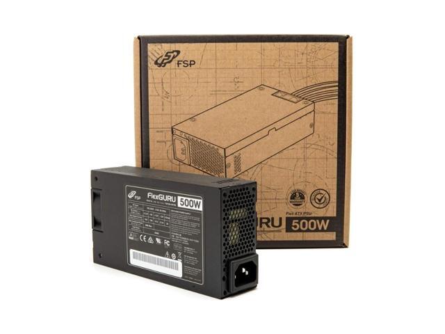 FSP FlexGURU Pro Power Supply, Flex ATX 500W, 80 Plus Gold Certified PSU, Non-Modular, with Universal fix bracket, Perfect for SFF PC, 1U IPC, and.