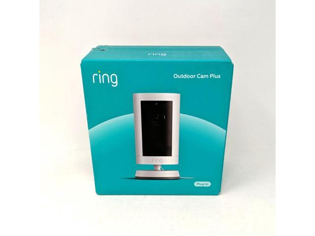Ring - Outdoor Cam Plus, Plug-In, Wide-Angle 2K Video, Low-Light Sight for full-color night vision, Mount-anywhere versatility - White - image 4