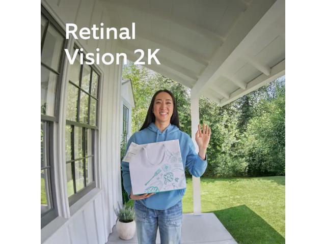 Ring - Wired Doorbell Plus (2nd Gen)Retinal 2K for crisp, true-to-life video, Motion Detection, Low-Light Sight - Silver - image 7