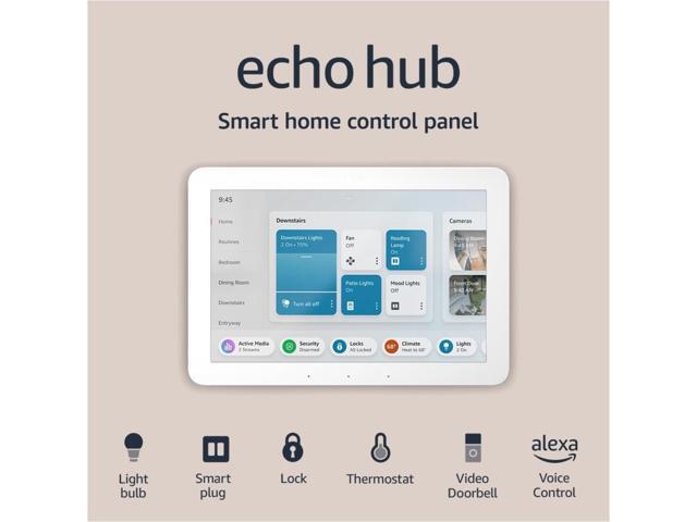 Amazon - Echo Hub Smart Home Control Panel with Alexa+ - White - image 8