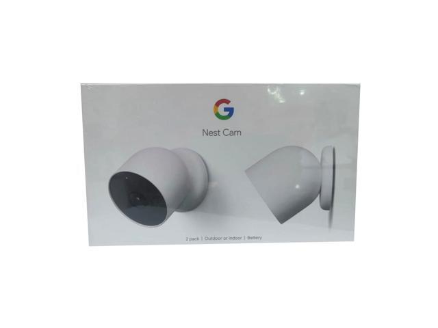 Google - Nest Cam 2 Pack Indoor/Outdoor Wire Free Security Cameras - Snow - image 6