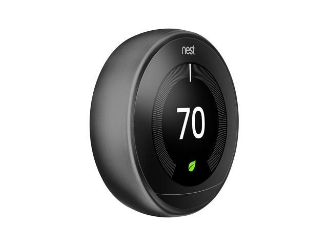 Google Nest T3016US 3rd Gen Programmable Smart Thermostat - Carbon Black