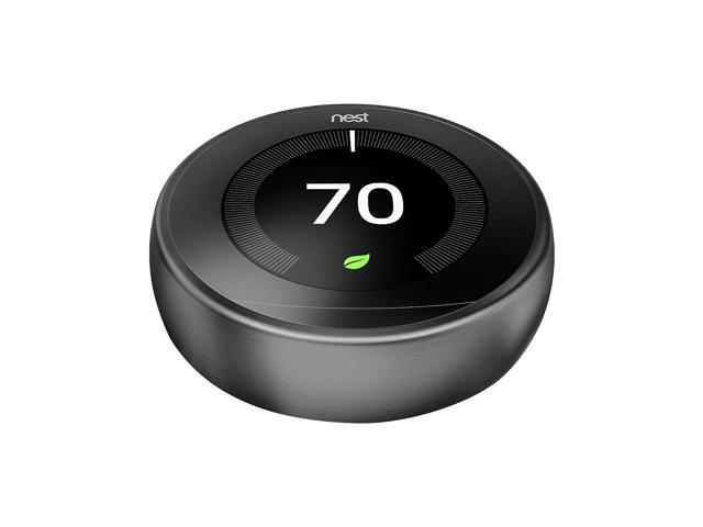Google Nest T3016US 3rd Gen Programmable Smart Thermostat - Carbon Black