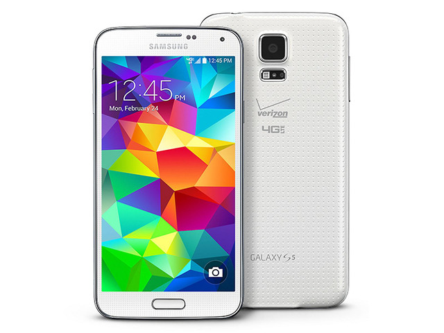 Samsung Galaxy S5 G900V Verizon Wireless 5.1'' AMOLED Display 2GB RAM 16GB Internal 16MP Camera Phone - Shimmery White