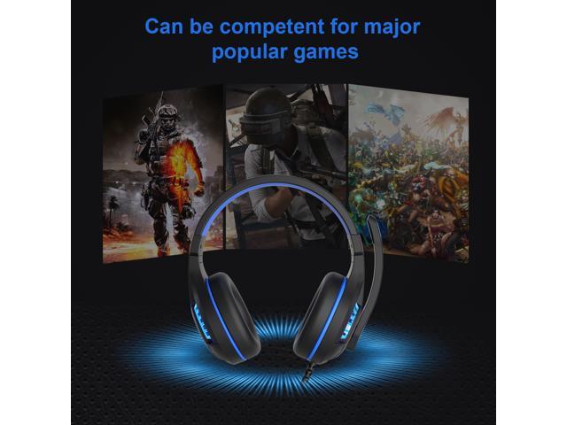 Gaming Headset Surround Stereo Sound USB Computer Gaming Headphone with Microphone,Over-the-Ear Noise Isolating Headsets,Breathing LED Light for PC...